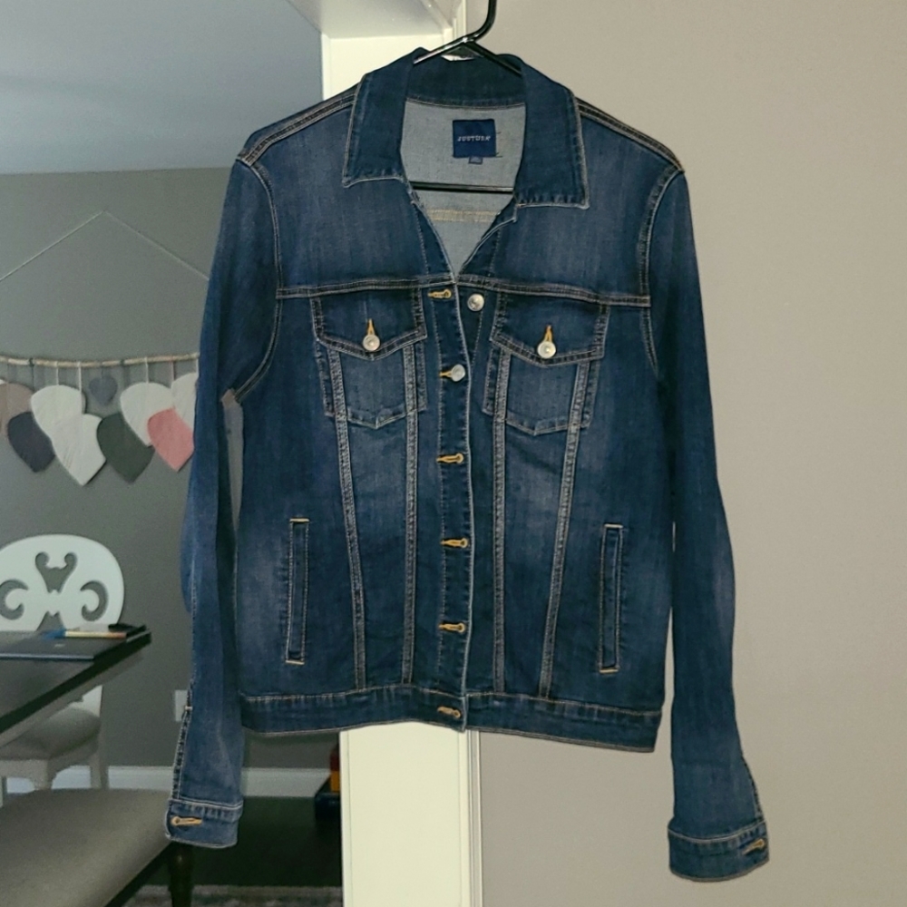 JUSTUSA Womens Jean Jacket XL